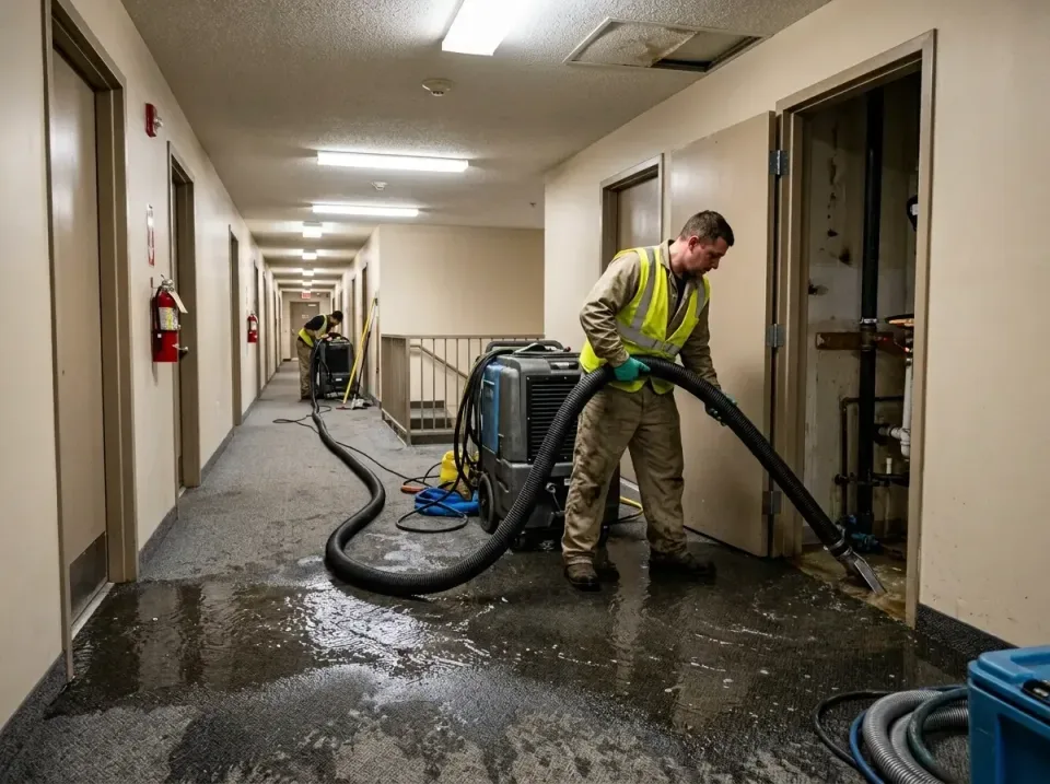 multi-unit-apartment-hallway-f-005 — frequently asked questions, Emergency Burst Pipe Water Extraction & Removal in Shippens…